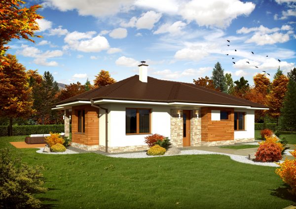 Jednopodlažný bungalov | woodhouse.sk